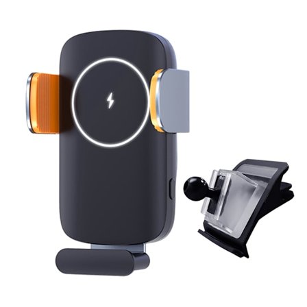 Biltelefonhållare Montering Instrumentbräda Luftventil Bilvaggor Solcellsdrivna smartphones Klämställ