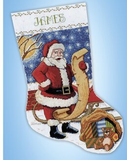 Broderikit Julstrumpa Önskelistan - Design Works Crafts