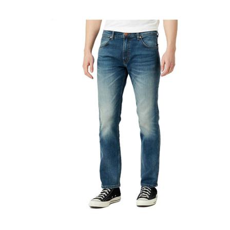 Wrangler Jeans Greensboro Smooth Dust , Blauw , Heren , Maat: W36 L30