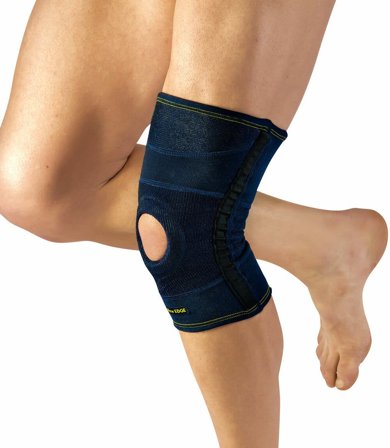 Pavis Ginocchiera Tubolare Con Foro Colore Blu Taglia XXL Cod.