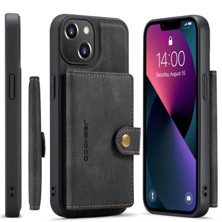 Smart och Genomtänkt Skal med Kortfack - iPhone 13 Mini Svart