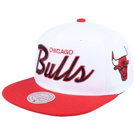 Mitchell & Ness - White snapback Gorra - Chicago Bulls 94 Draft White/Red Snapback @ Hatstore