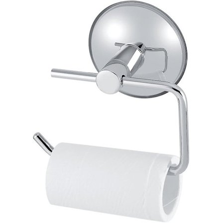 Toalettpapirholder i rustfritt stål med sugekopp, veggmontert, baderom