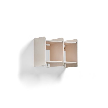 Wandregal EBBA, 2-teilig, weiß