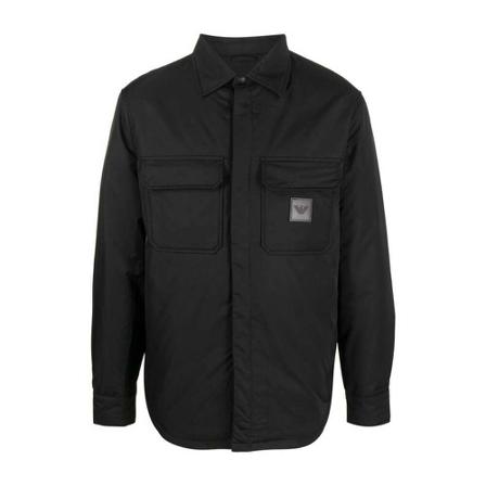 Emporio Armani, Casual Shirts Zwart, Heren, Maat:M