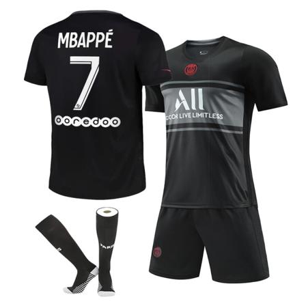 1st Kylian Mbappé Set Fotbollströja Set NO.7 size 16