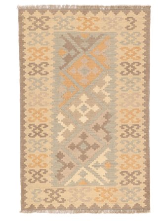 Ljus Nomad Kelim Matta Handvävd 117X180 Orange/Brun Persien