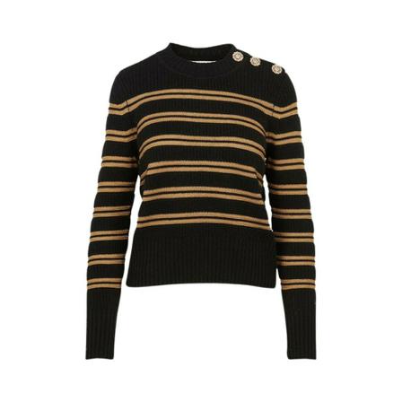 Ba&Sh Two stripped jumper Sort, Dame Striktrøjer