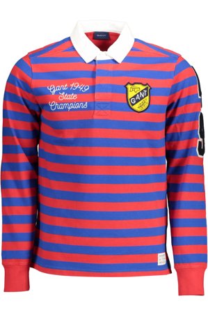 Gant Polo Maniche Lunghe Uomo Rosso