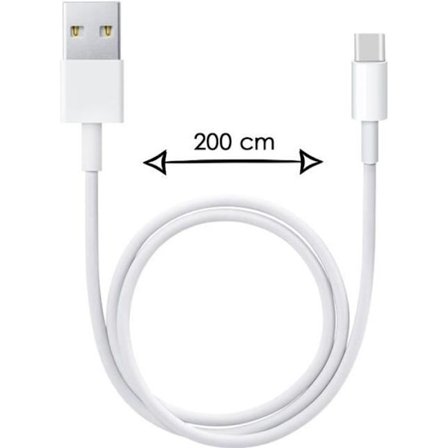 2 meter typ C-kabel för Xiaomi Redmi 9A snabbladdning-dataöverföring