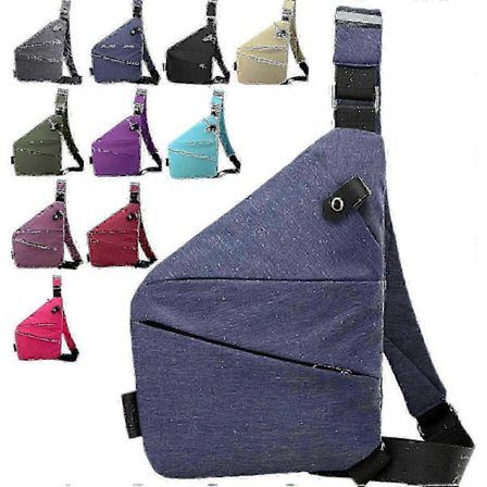 Tyverisikret Crossbody Taske Kompatibel med Kvinder, Rejsesikkerhedstaske med RFID-beskyttelse & Vandtæt Oxford-stof