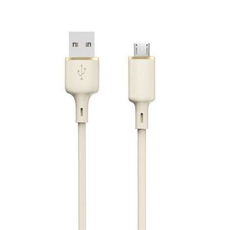Dudao L7SM USB-A - micro USB-kabel 5A 1m - beige