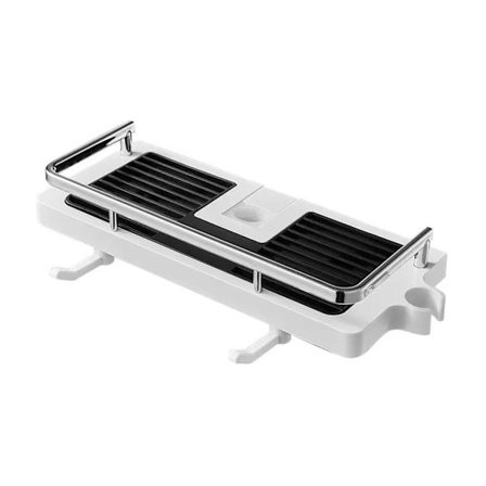 Dusjhylle Oppbevaringskurv Justerbar Veggmontering Rustbestandig Metall