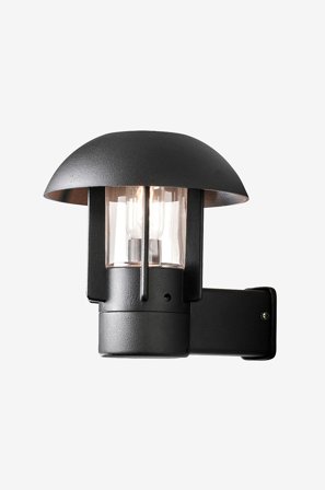 Konstsmide - Vägglykta Heimdal höjd 26 cm - Svart - Fasadbelysning - Från Homeroom