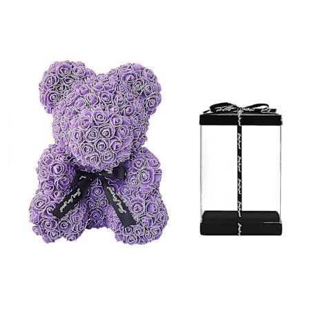 Ny design 2023 Rose Bear Rose Teddy Bear Artificiell Rose Blomsterbjörn, present till alla hjärtans dag, bröllop, mors dag och årsdag Best Sel