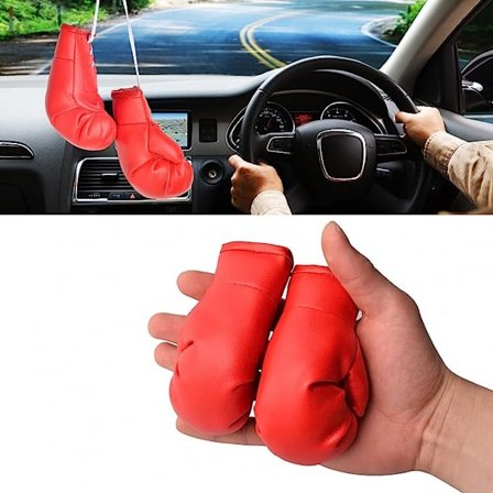 Mini nyrkkeilyhanskat auton peiliin ripustettavaksi Miniatyyri lyöntipussi nyrkkeilyhanskat riipus Koti Joulukoriste Söpö Pieni Punainen Nyrkkeily