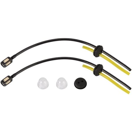 2 st Universal Bränsleledning Bränsleslang Rör Trimmer Borskärare Gräsklippare Bränslerör Gräsklippare Ersättning med Filter Primer Bulb Assy