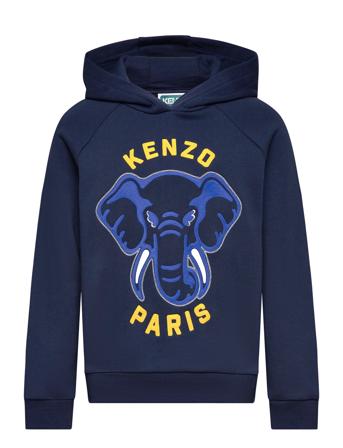 Kenzo Hooded Sweatshirt Marinblå
