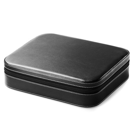 Estuche para gafas de cuero sintético negro - 3 unidades para hombres - Estuches para gafas