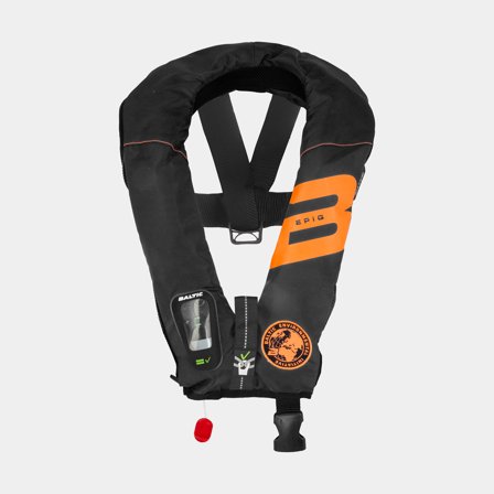 Chaleco salvavidas inflable Baltic EPIQ E.I 165N Arnés, automático, negro + cartucho de CO2 33 gramos, 40 - 150 kg