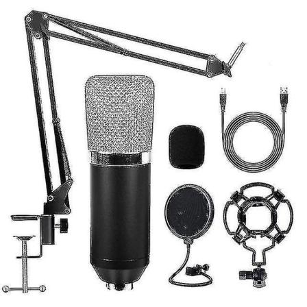 Bm700 Kondensatormikrofon Usb Professionel streamingstudiemikrofonsæt til live konferencehjem
