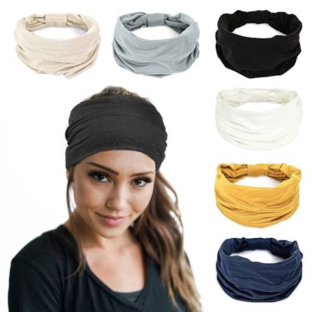 6-pack elastiska hårband, elastiska sport hårband, yoga hårband
