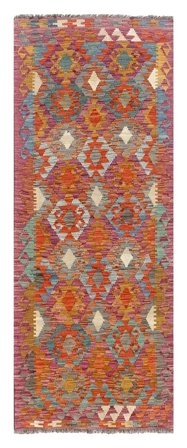 Piccolo Kilim Afghan Old Style Tappeto 82X203 Lana