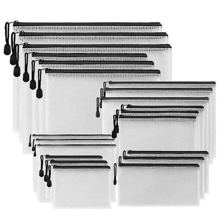 Zipper Pouch- Cross Stitch, Organizing Storage For School Office