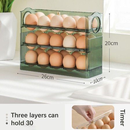 Auto Flip Egg Organizer