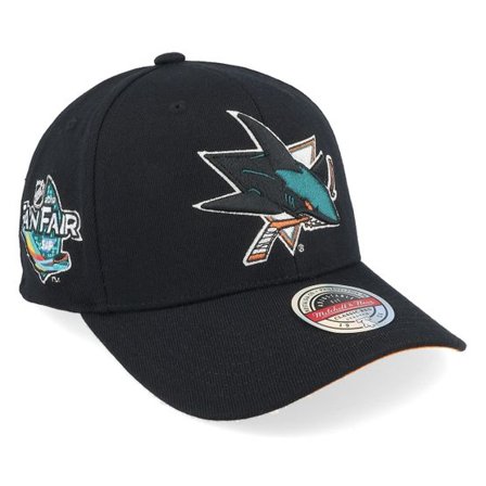 Mitchell & Ness - NHL Svart adjustable Keps - Hatstore Exclusive x San Jose Sharks Fan Fair Black Adjustable @ Hatstore