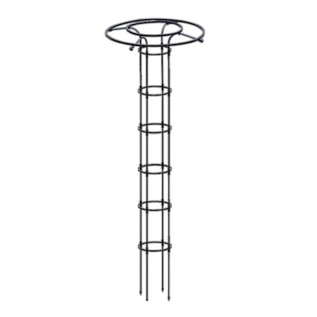 Haverelæ til klatreplanter og blomster, metal plantestøtte til udendørs brug snngv
