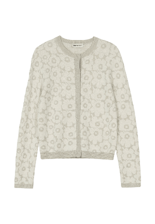 Marimekko Arvaus Unikko Knit cardigan Tröjor Dam Grå L