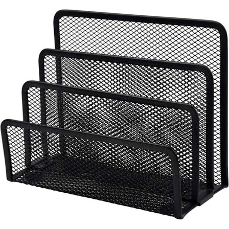 Metall Brevställ, Kataloghållare med 3 Fack