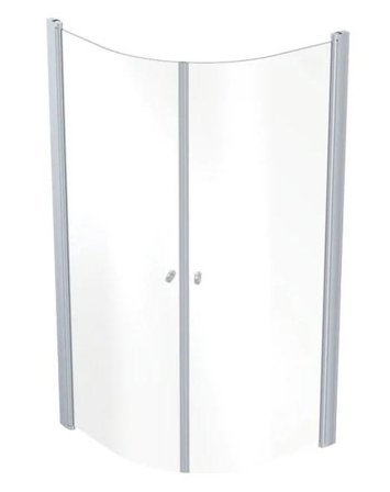 Contura Showerama 10-4 Duschhörna aluminium/klarglas 800 x 800 cm, Badrum