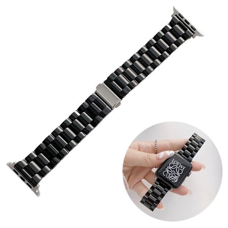 Apple Watch 40mm yksinkertainen PC-kellohihna - Musta