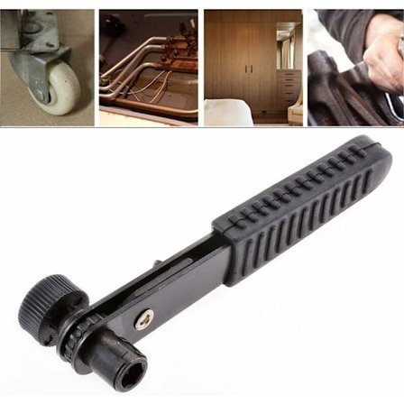 Mini skralle 1/4" skaft Snap-on stangnøkkel skrutrekker for garasje håndverktøy (svart), svart KLB