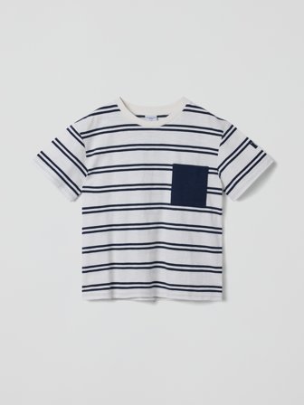 Polarn O. Pyret - Striped T-shirt - 86 - Childrenswear - white