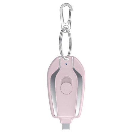 Mini 1200mAh Bærbar Powerbank til Smartphones Ekstra Batteri Pink[YJD]