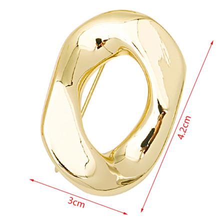 Punk Style Brosjer Unisex Kvinner Geometri Heave Metal Hard Rock Gold 2-S
