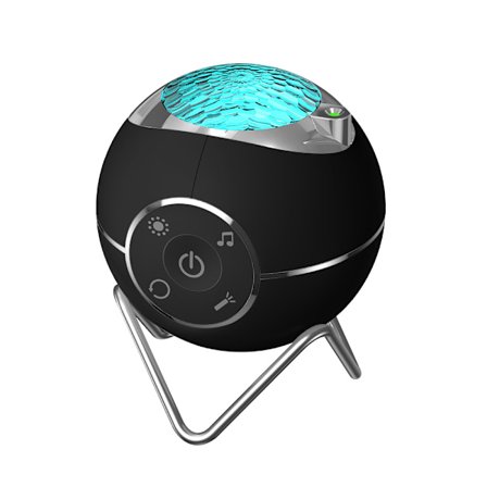 Planet Projektorlampa USB Fjärrkontroll Roterande Fantasi Ocean Nattlampa LED Musik Stjärnklar Himmel Projektorlampa