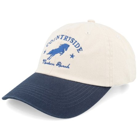 Wild Spirit - Beige unconstructed Czapka Z Daszkiem - Countryside Montana Washed Stone/Navy Dad Cap @ Hatstore