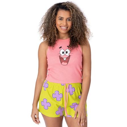 SpongeBob SquarePants Dam/Dam Patrick Star Pyjamas Set M P Pink/Yellow M