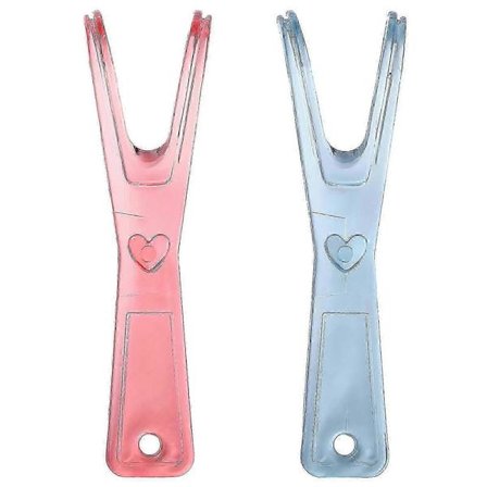 2 stk. tanntrådholder, tanntråd, plasttanntråddispenser, erstatningsstativ for tanntråd