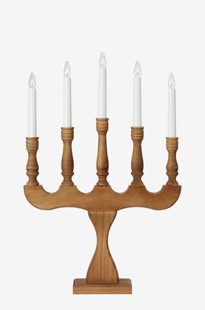 Markslöjd - Ljusstake Svaneholm 5L - Brun - Adventsljusstakar - Från Homeroom