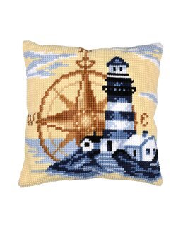 Stickpackung Kissen Der Leuchtturm - Vervaco
