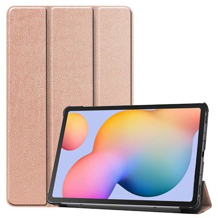 SKALO Samsung Tab S6 Lite Trifold Flip Cover - Rosa guld