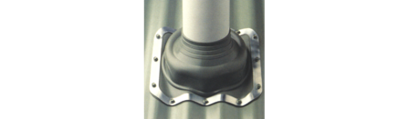 Ejot DFE107 Röranslutningstätning fyrkantig bas, Ø150-300 mm, Infästning