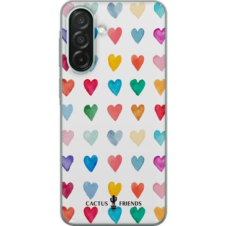 Kompatibel Mobilcover til Samsung Samsung Galaxy A26 Cactus and Friends - Watercolor Love Grid