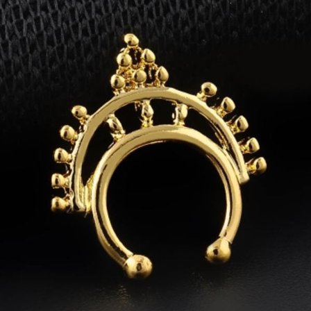 Näsa Ringar piercing falska Septum