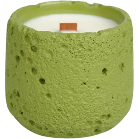 Knasende Trævæge-Lys - Moderne Minimalistisk Design, Naturlig Soyavoks, Beroligende Cedertræduft, Miljøvenlig, 36 Timers Brændtid, SANDALTRÆ